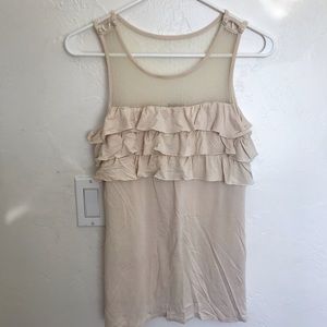 Ella moss ruffled tank